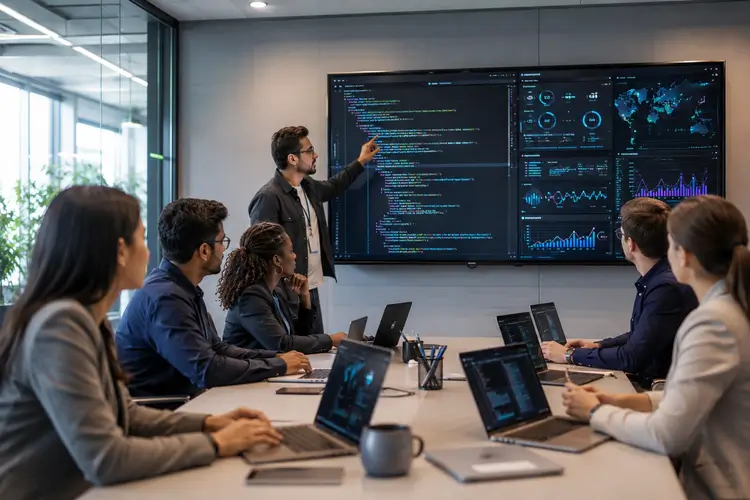 bootcamp-tecnologico-empresa-sesion-codigo-en-vivo-reunion-corporativa-equipos.webp
